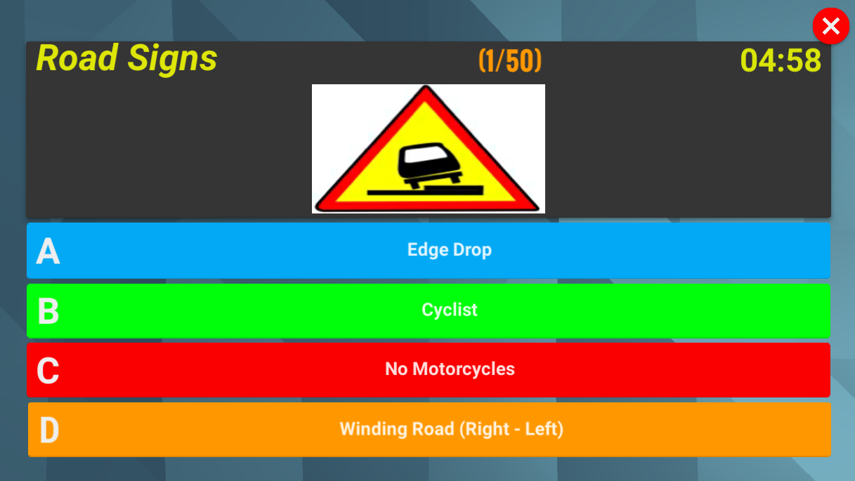 Road Sign Question